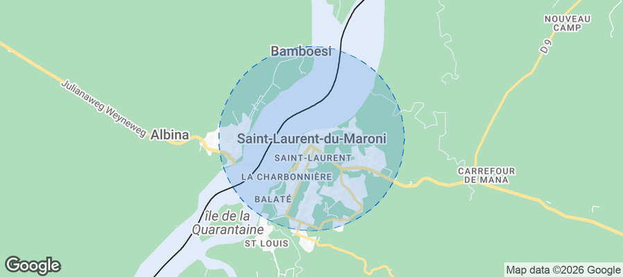 Saint-Laurent-du-Maroni Airbnb map